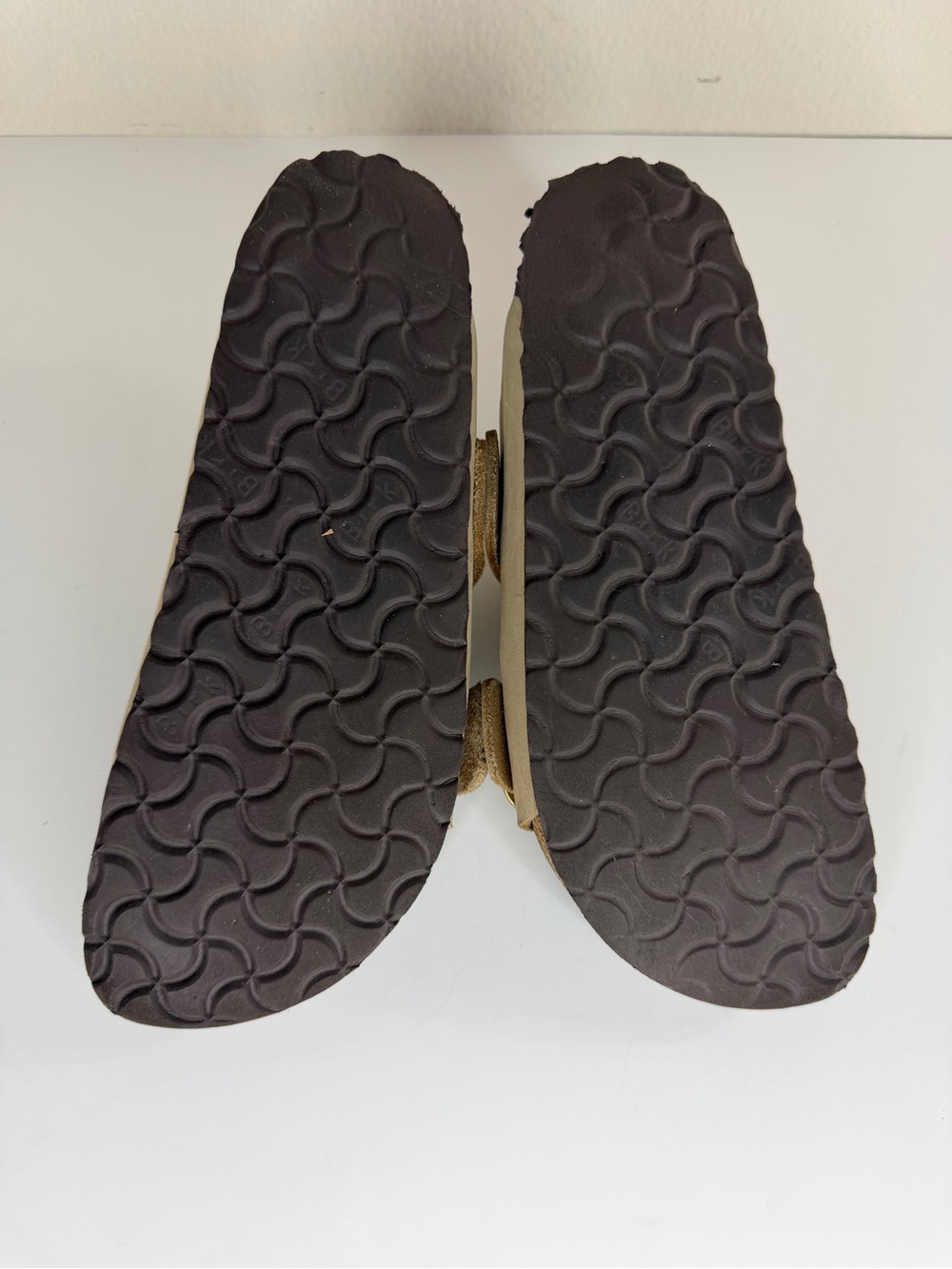 Birkenstock Sandals Slides Women Size 38 US 7 Double Strap Tan Buckle Germany - Picture 15 of 16